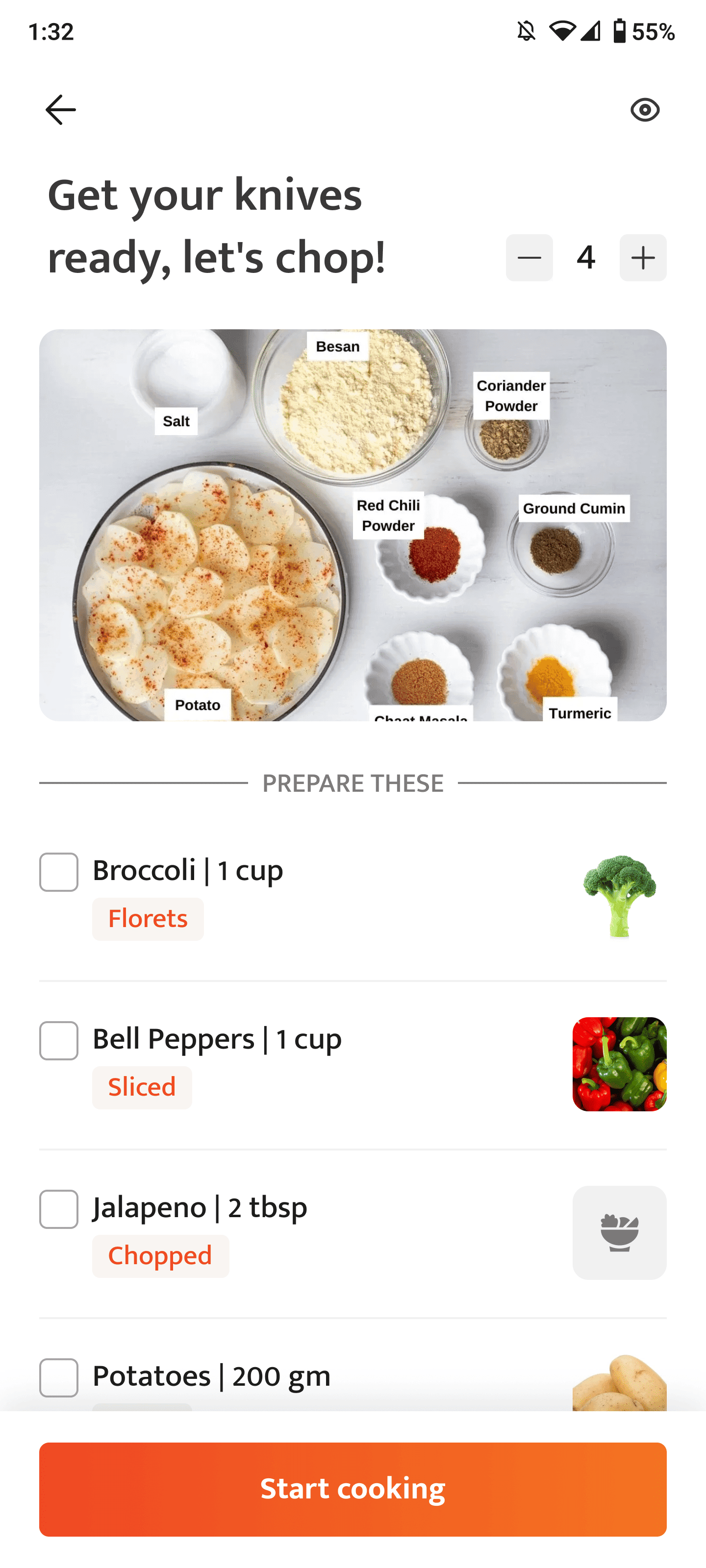 Prep Guide & Ingredients